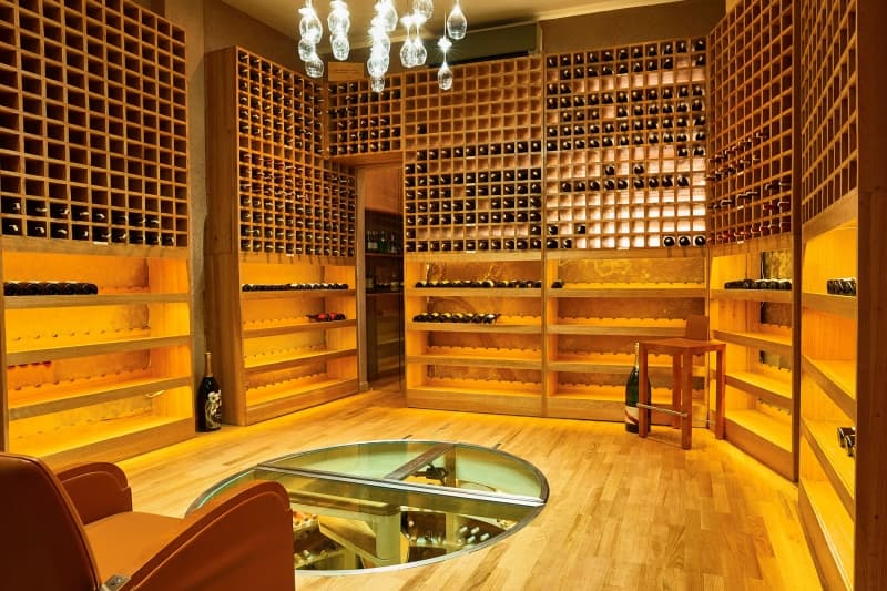 Wine cellar at Riad Noir d'Ivoire